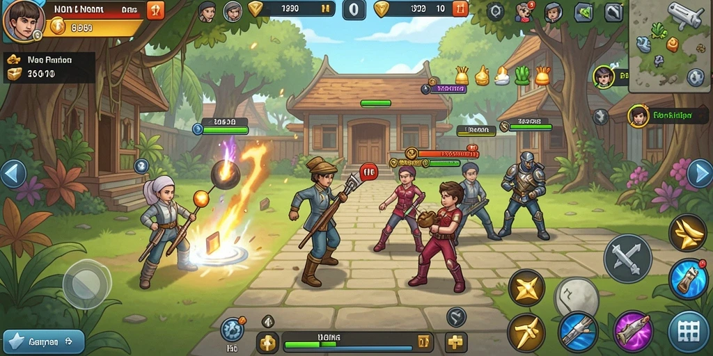 Screenshot menampilkan karakter yang bisa dikustomisasi.